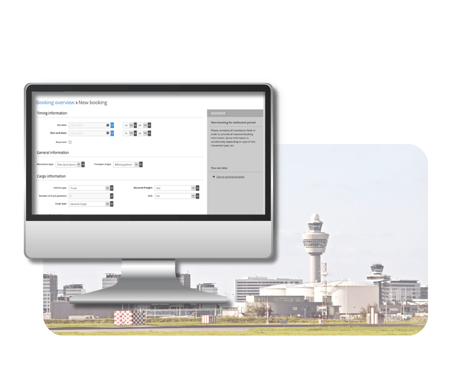 Image of a dashboard showing usage of a slot booking system