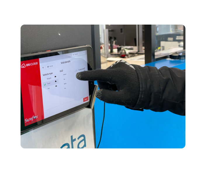 Picture of a screen showing the booking calendar overview of Nallian's slot booking system at Menzies
