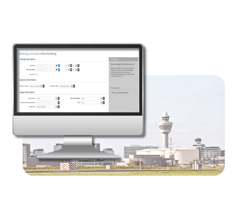 Image of a dashboard showing usage of a slot booking system